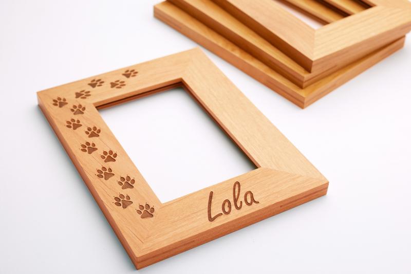 wood frame for laser engraving