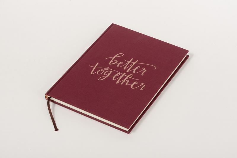 laserable linen book for personalization